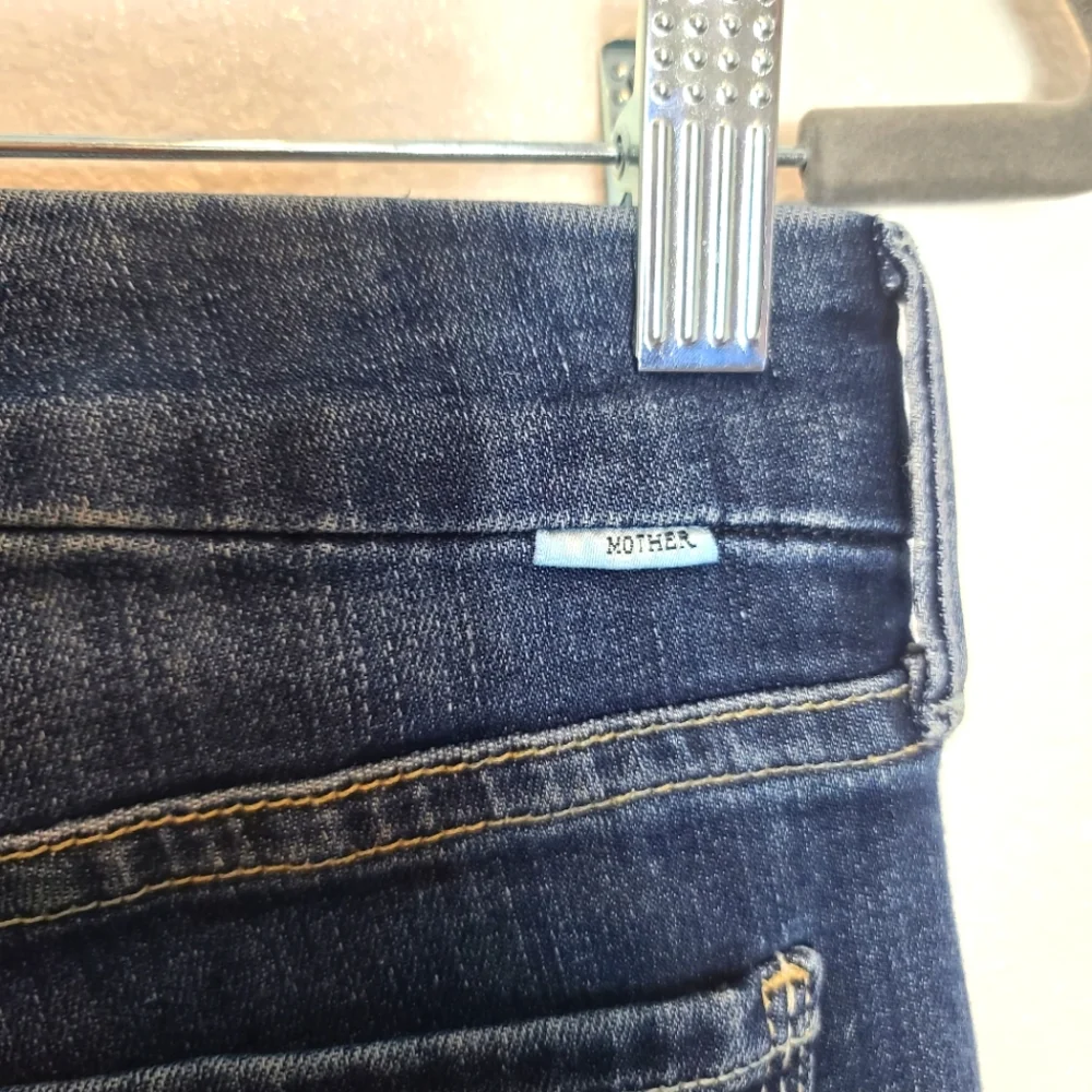 MOTHER The Looker Crop in On The Edge Jeans Size 27 - Picture 10 of 12